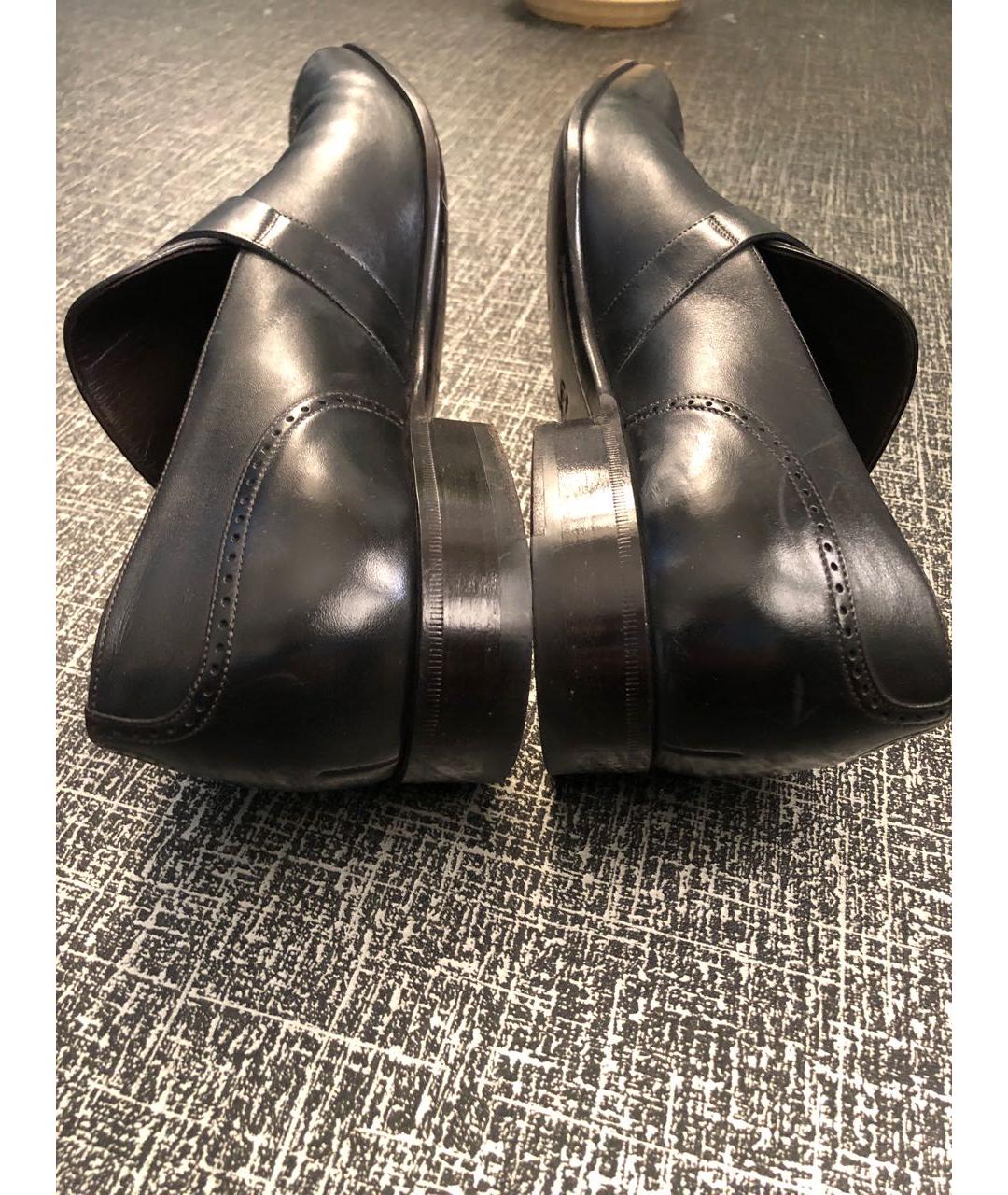 GUCCI Черные кожаные туфли, фото 4