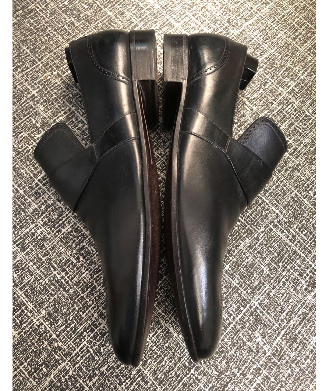 GUCCI Черные кожаные туфли, фото 6