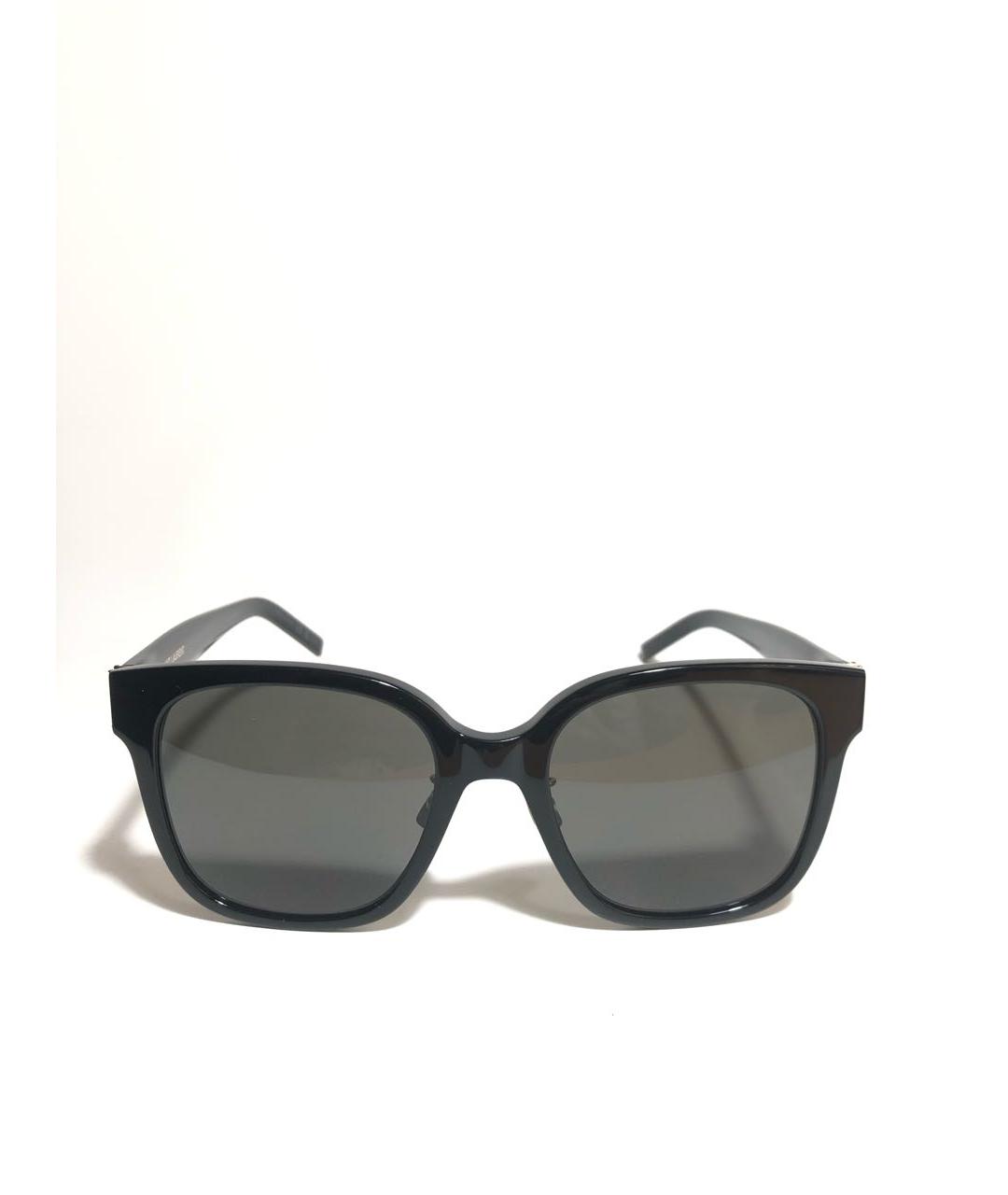 SAINT LAURENT Черные пластиковые солнцезащитные очки, фото 6