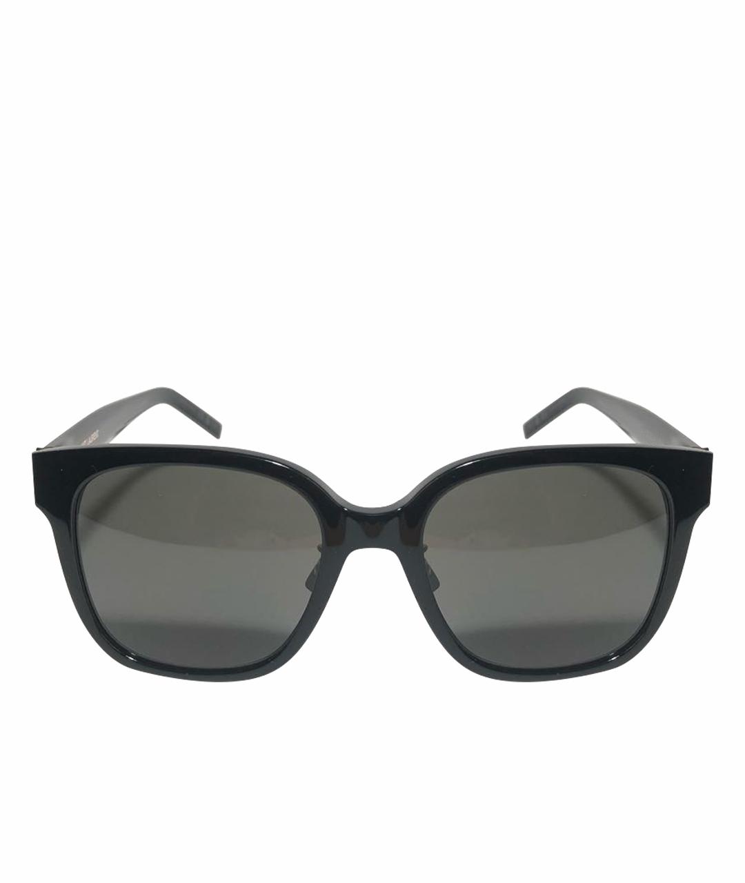 SAINT LAURENT Черные пластиковые солнцезащитные очки, фото 1