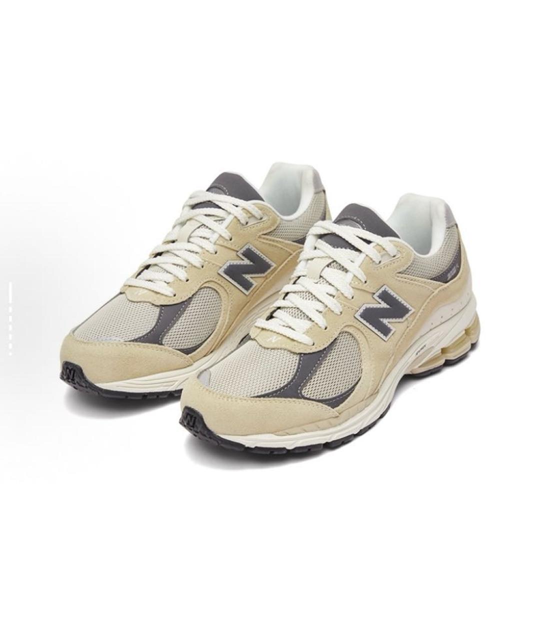 NEW BALANCE Горчичные замшевые кроссовки, фото 4