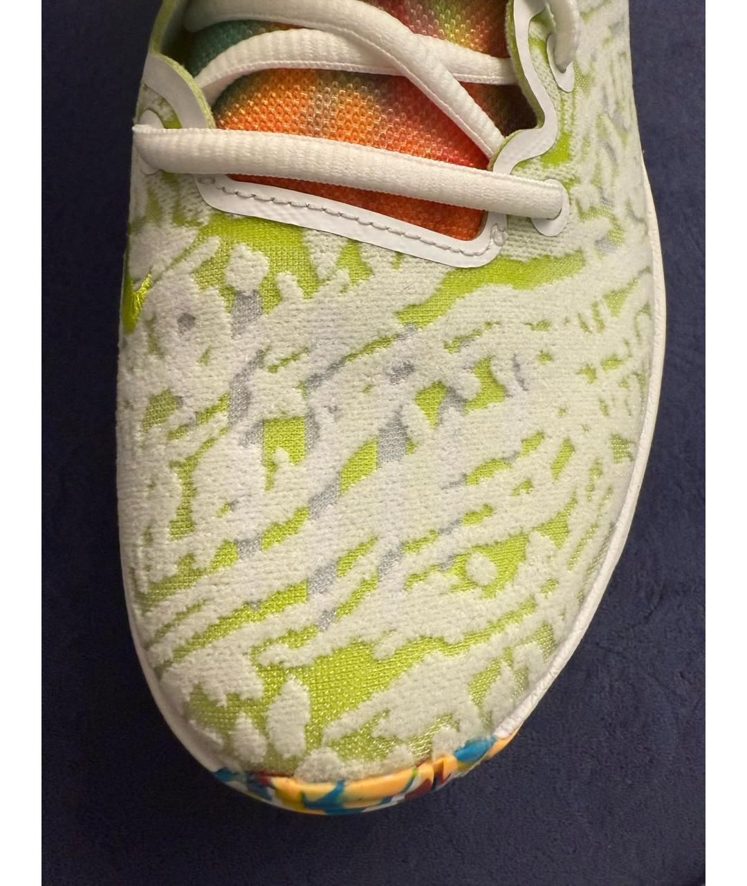 NIKE Салатовые текстильные высокие кроссовки / кеды, фото 6