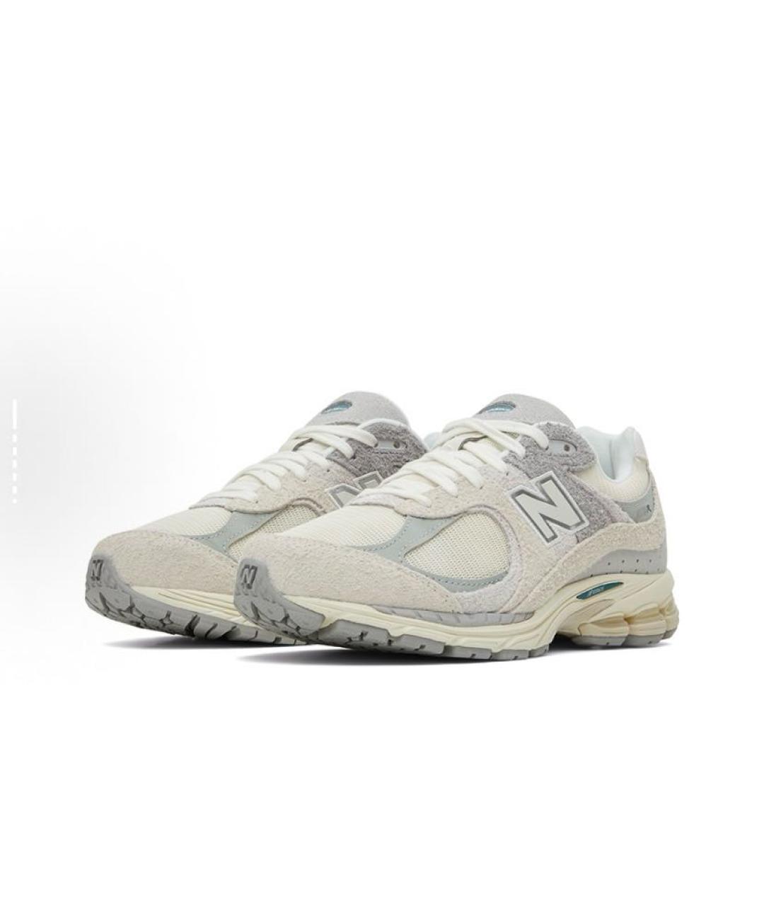 NEW BALANCE Бежевые замшевые кроссовки, фото 4
