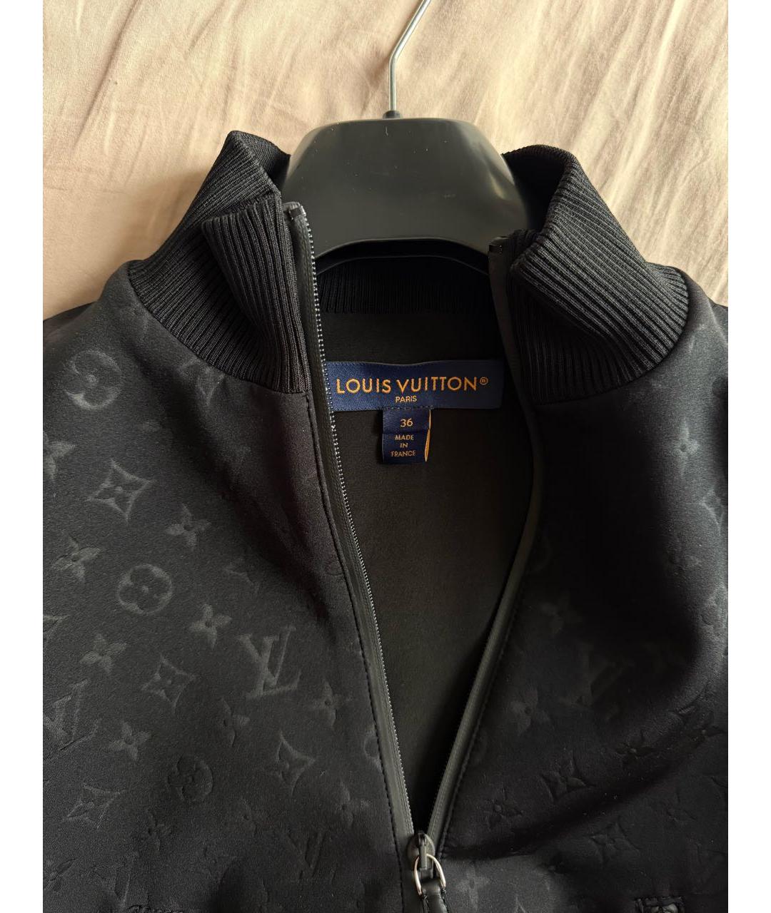LOUIS VUITTON Черная полиамидовая куртка, фото 3