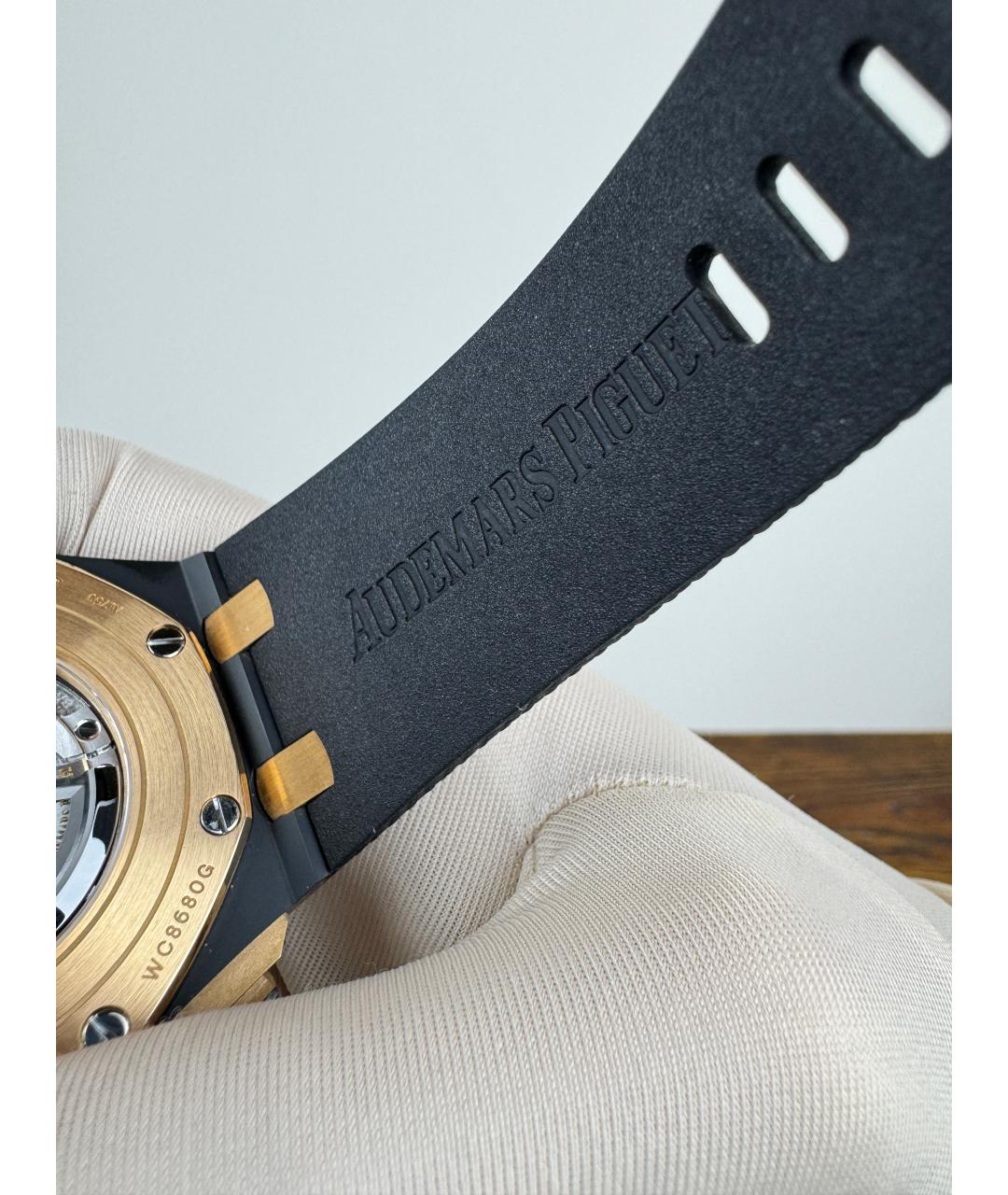 Audemars Piguet Черные часы из розового золота, фото 6