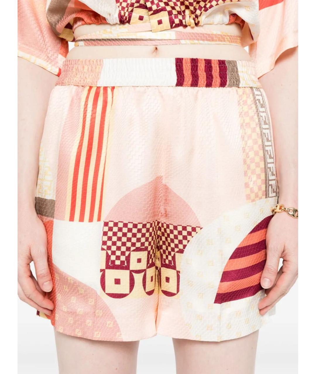 FENDI Мульти шорты, фото 2