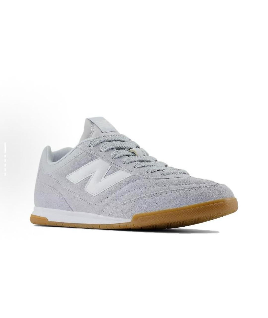 NEW BALANCE Серые кожаные кроссовки, фото 4