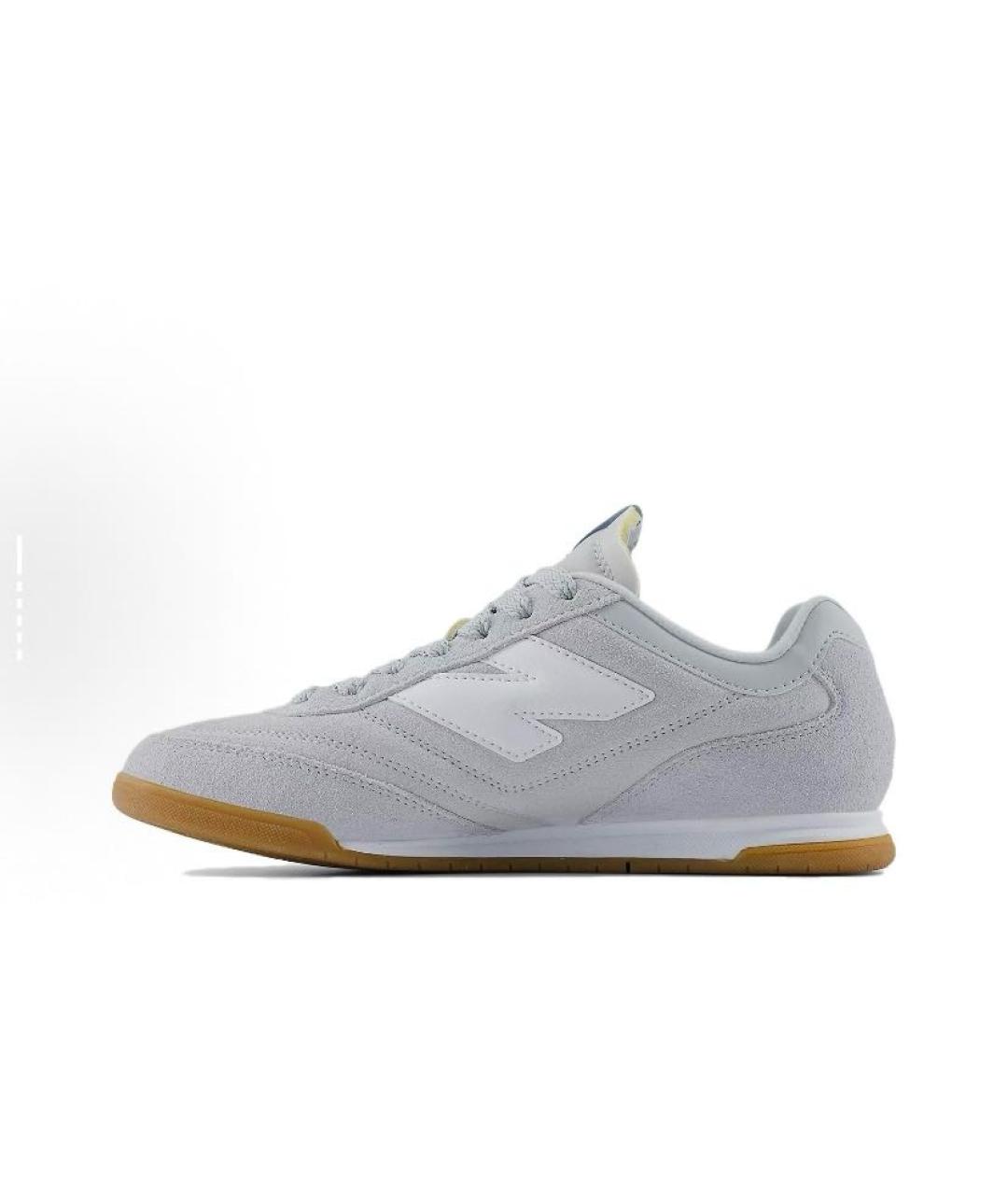 NEW BALANCE Серые кожаные кроссовки, фото 3