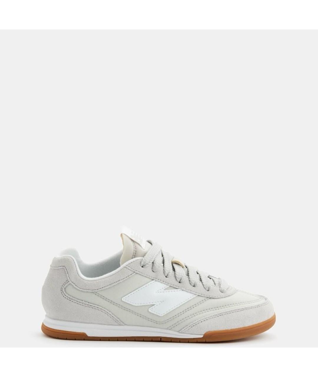 NEW BALANCE Серые кожаные кроссовки, фото 2