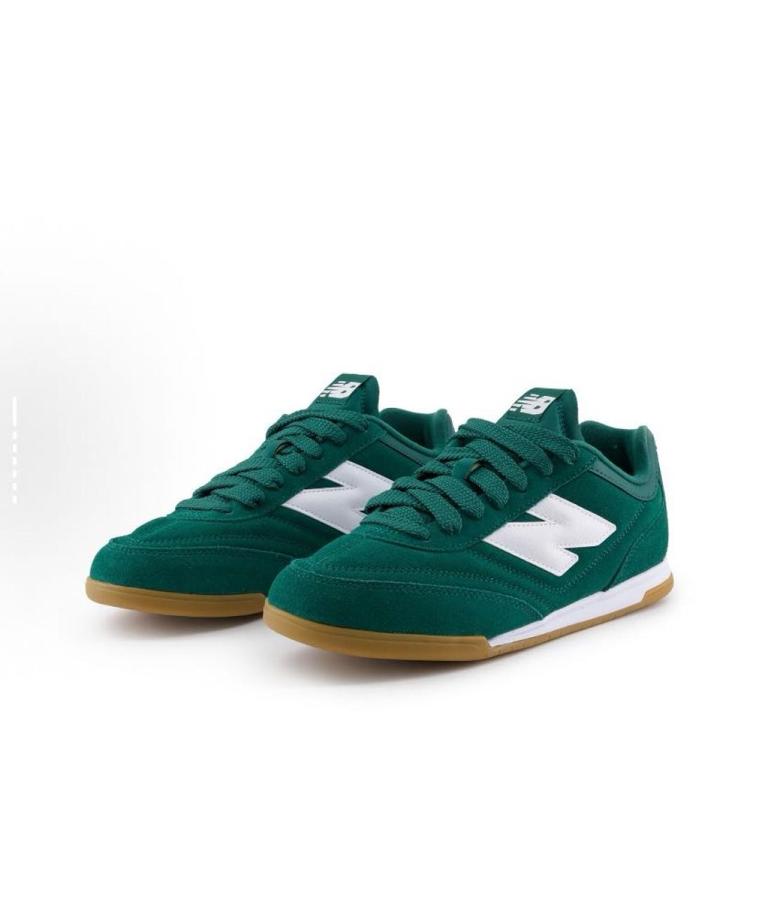 NEW BALANCE Зеленые замшевые кроссовки, фото 4