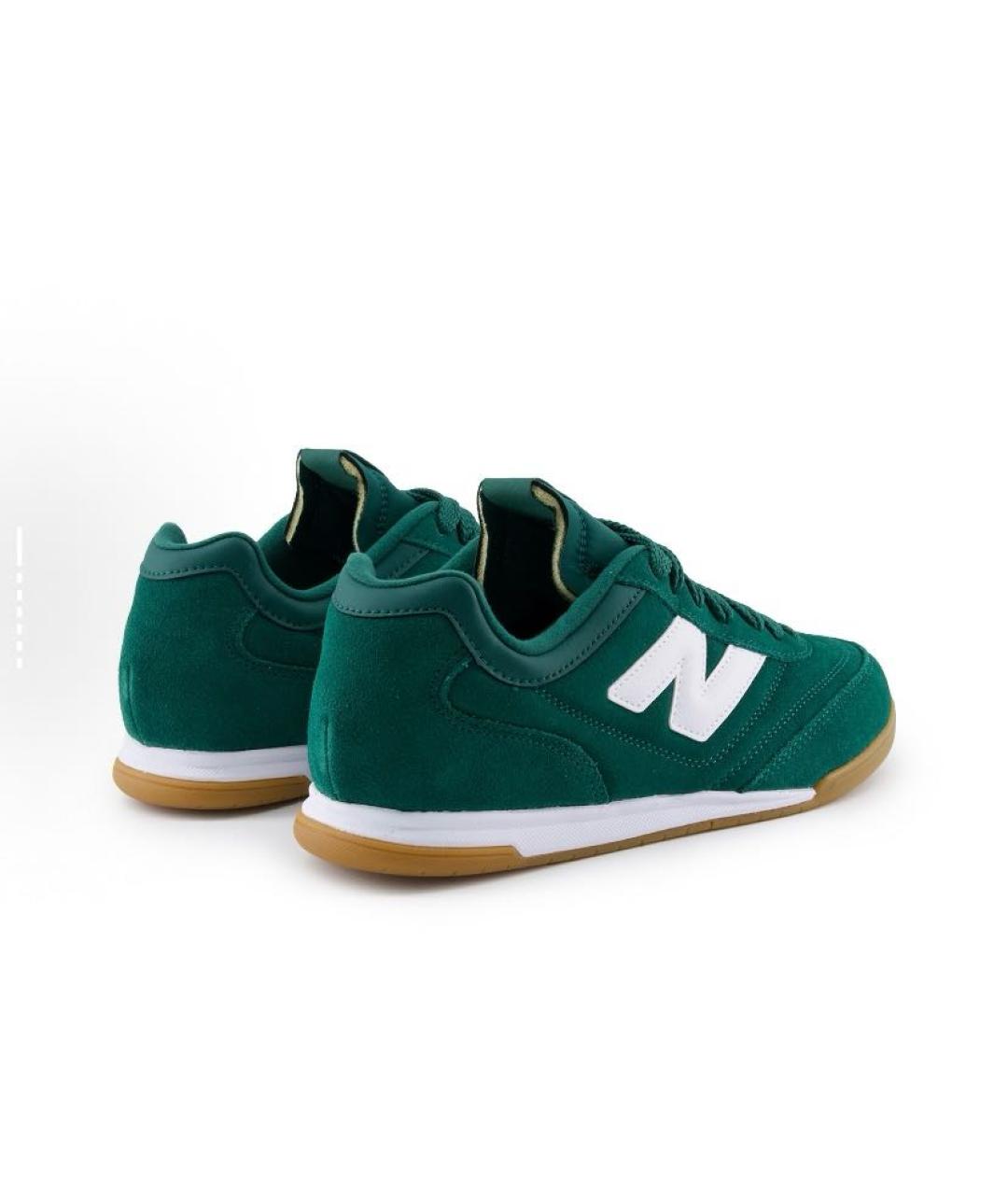 NEW BALANCE Зеленые замшевые кроссовки, фото 5