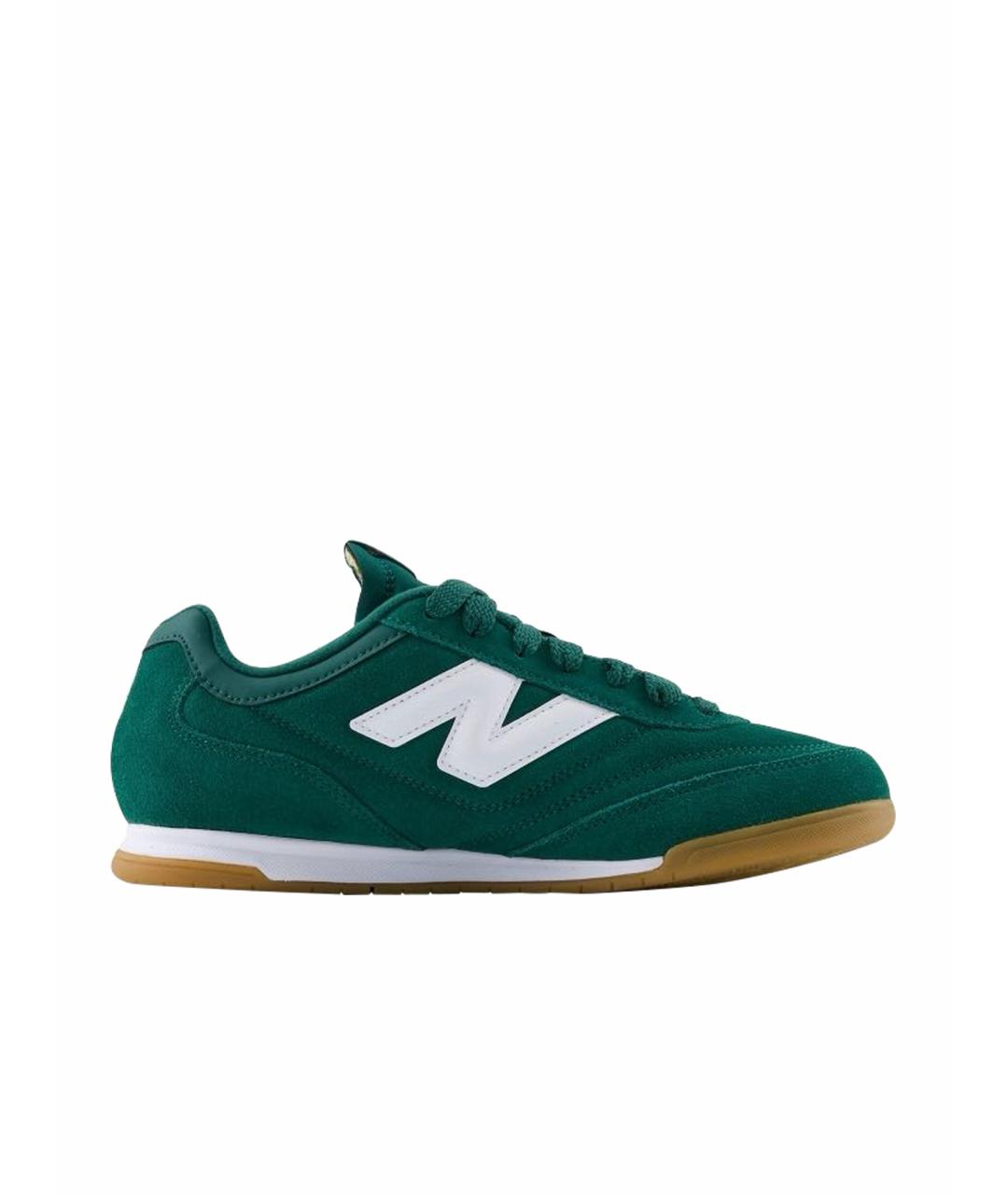NEW BALANCE Зеленые замшевые кроссовки, фото 1
