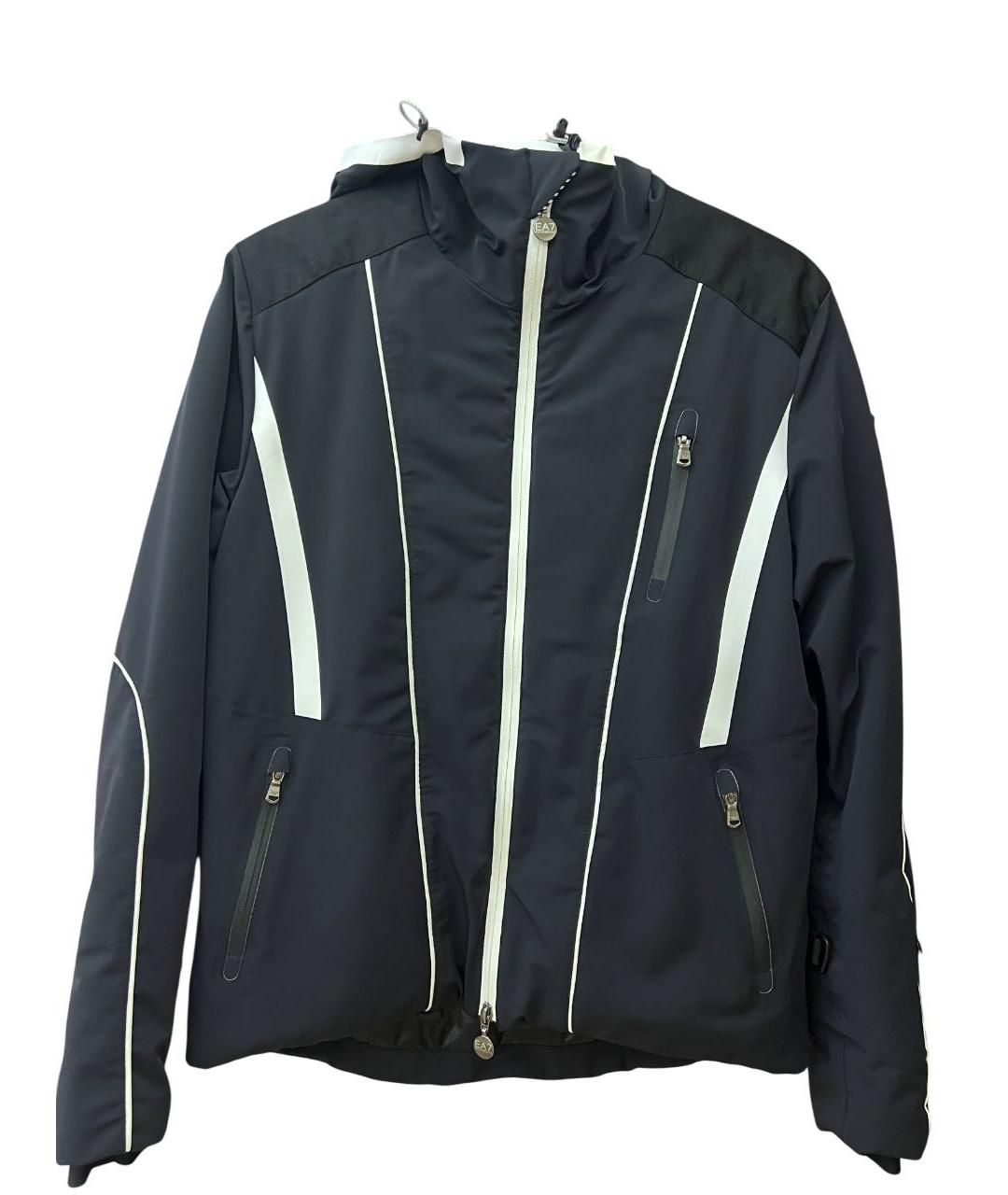 EMPORIO ARMANI Темно-синяя полиамидовая куртка, фото 6