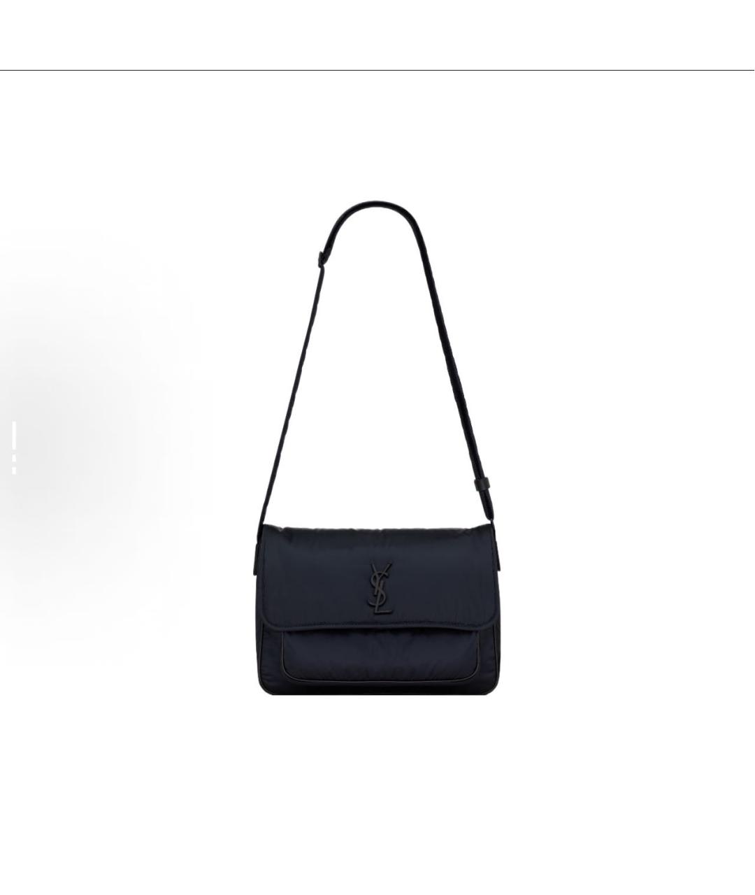 SAINT LAURENT Темно-синяя сумка на плечо, фото 7