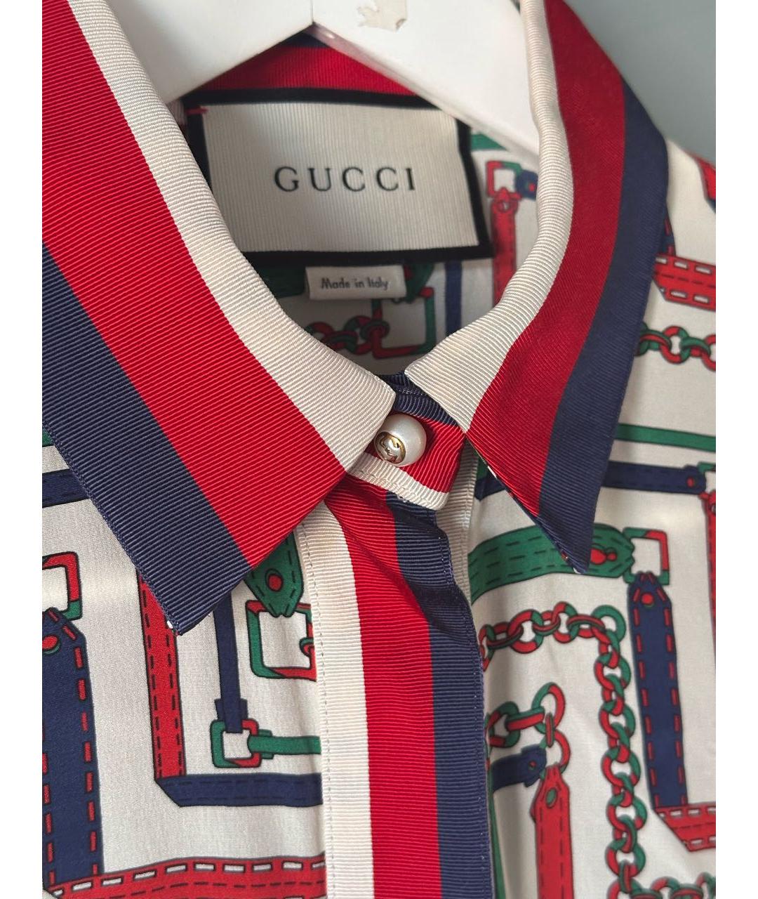 GUCCI Мульти шелковый костюм с брюками, фото 3
