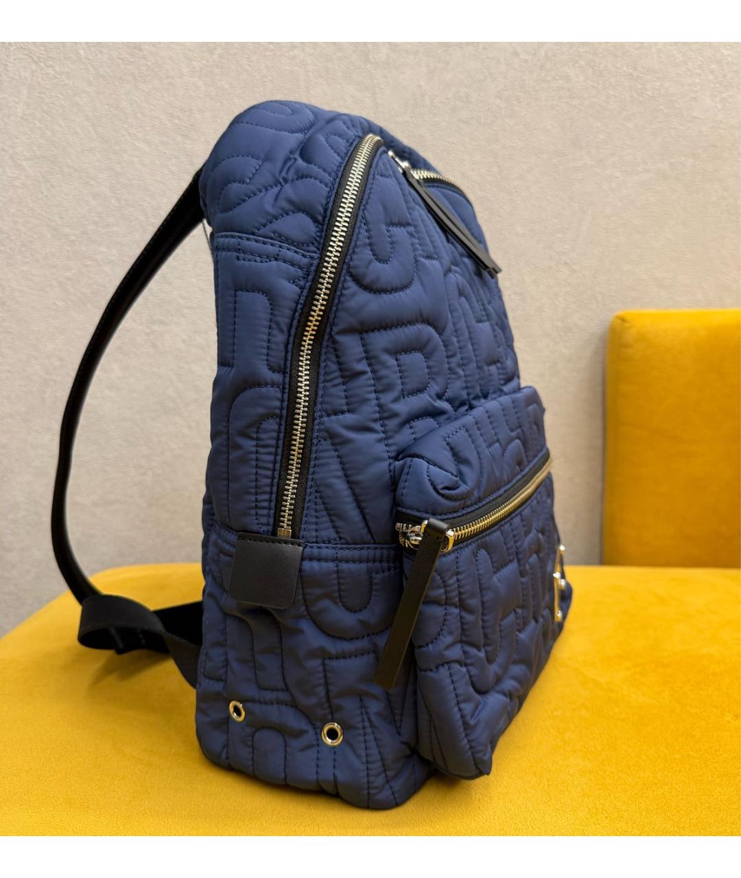 MARC JACOBS Темно-синий синтетический рюкзак, фото 2