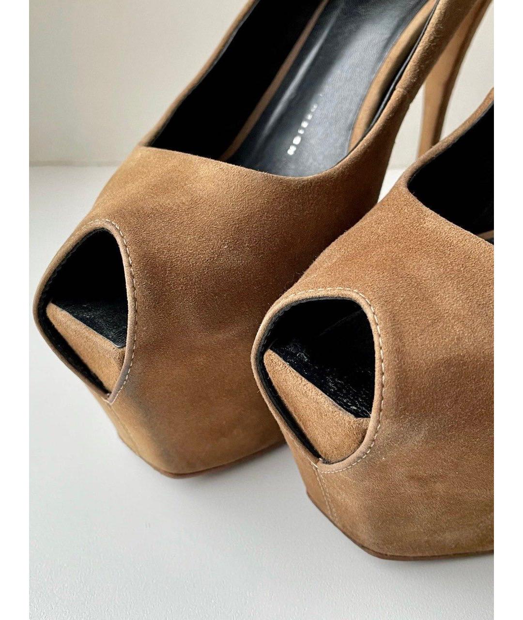 GIUSEPPE ZANOTTI DESIGN Коричневые замшевые туфли, фото 6