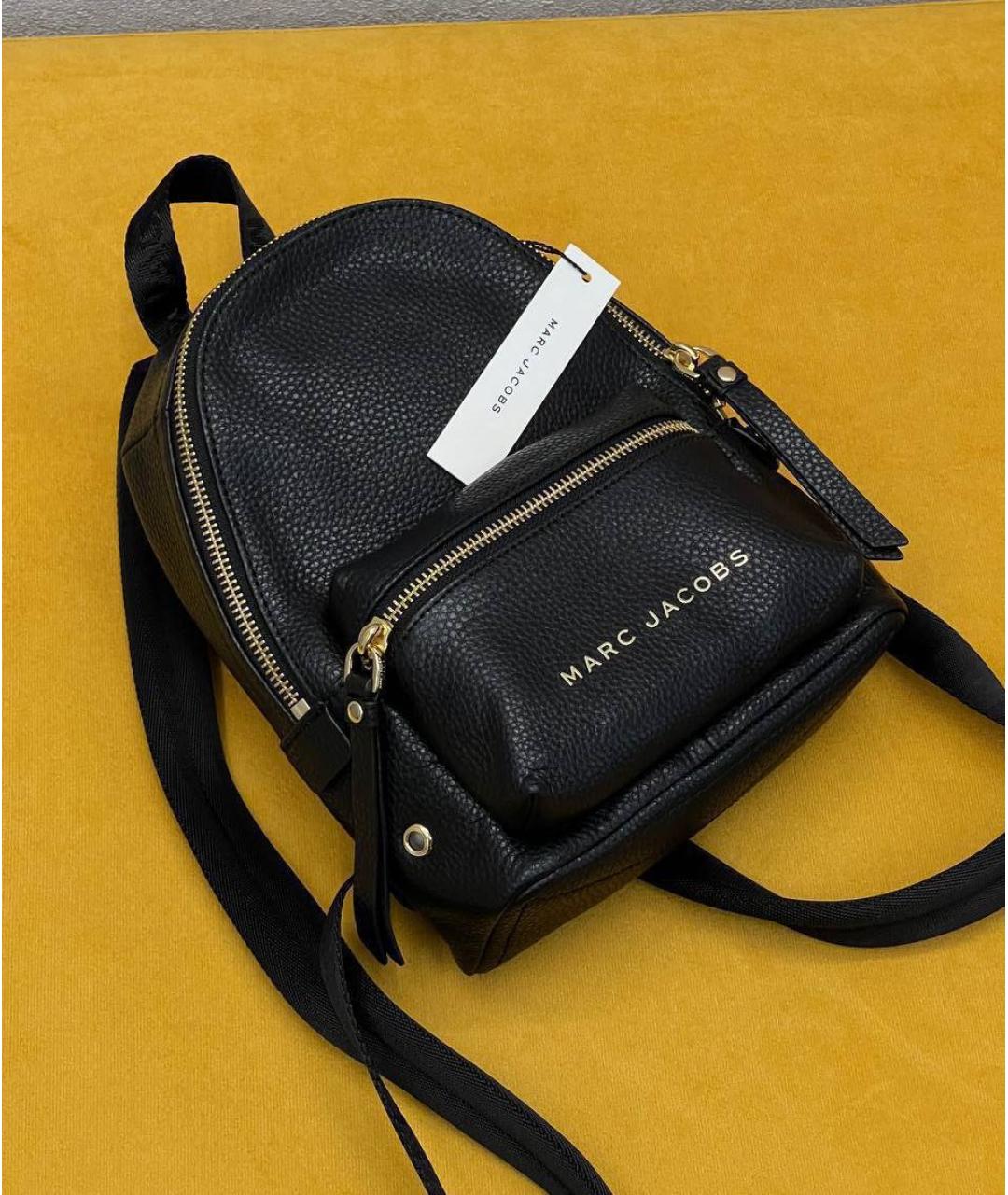MARC JACOBS Черный кожаный рюкзак, фото 8