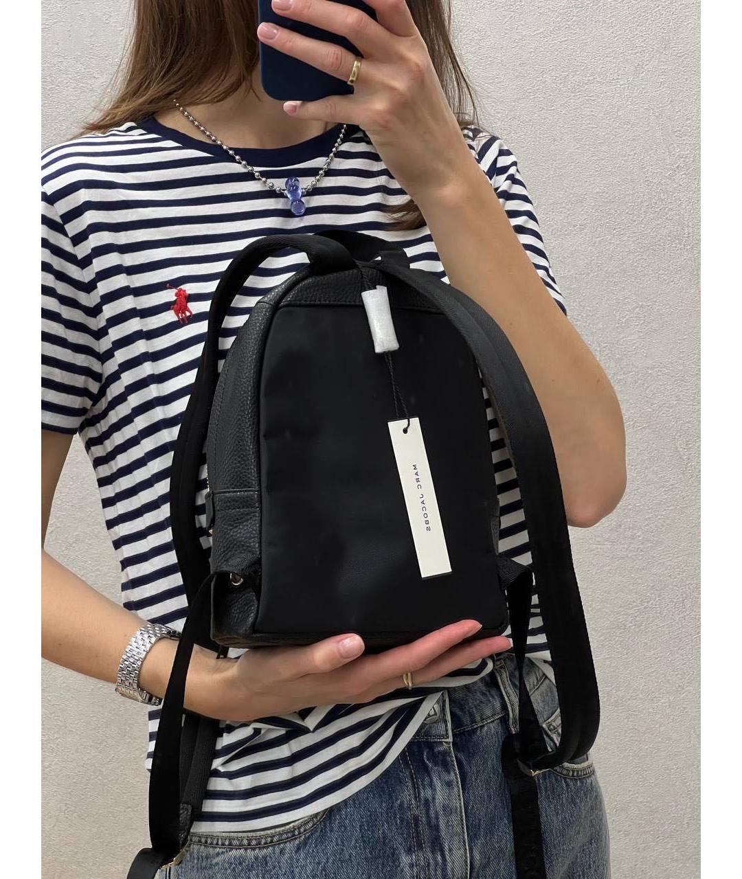 MARC JACOBS Черный кожаный рюкзак, фото 7
