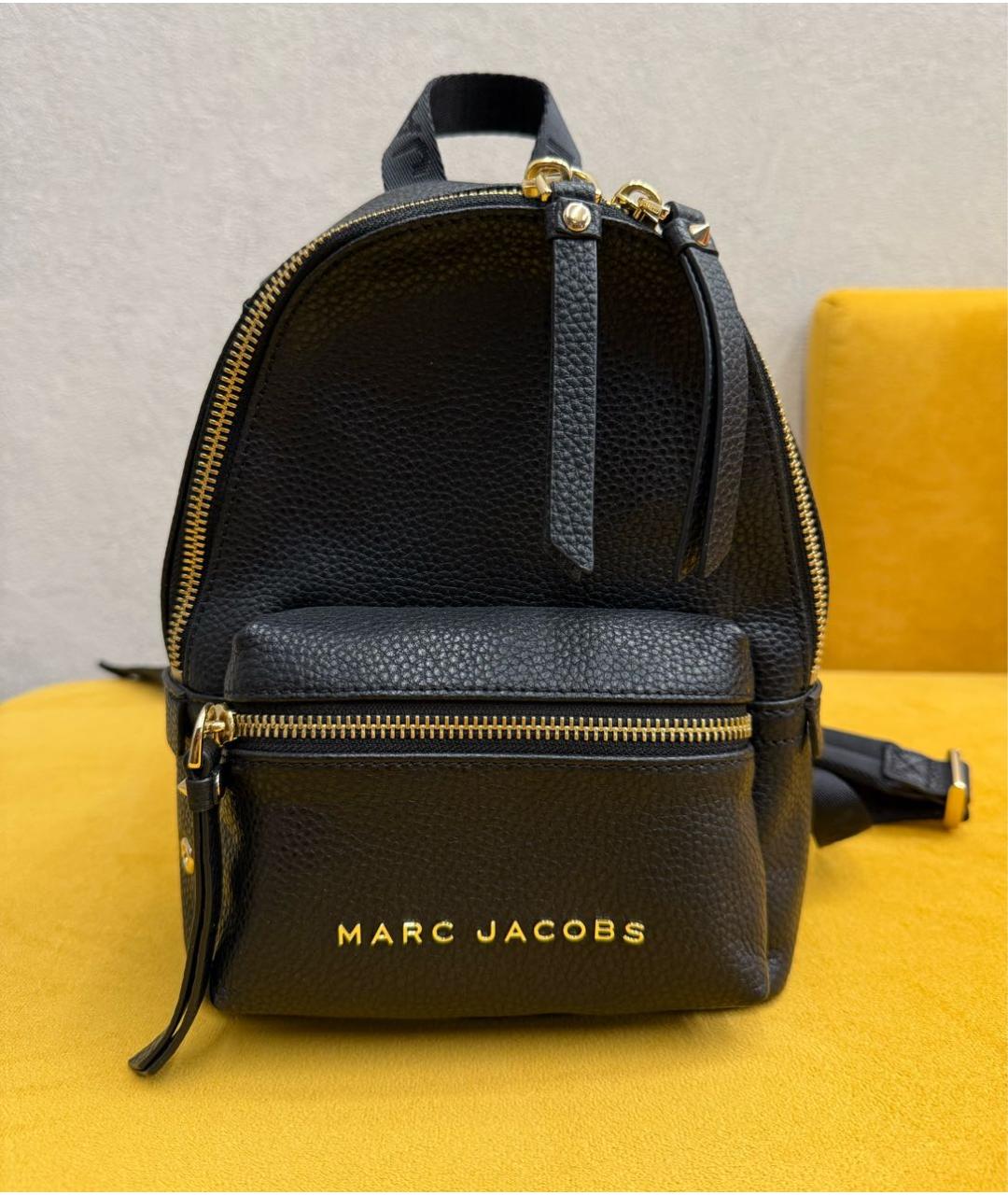 MARC JACOBS Черный кожаный рюкзак, фото 9