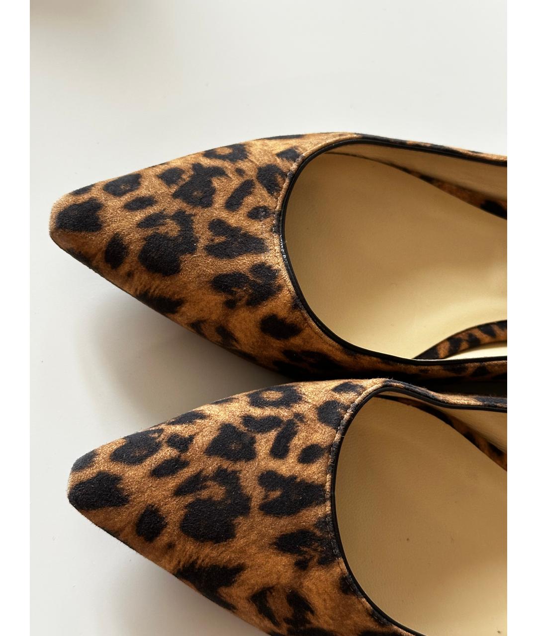 JIMMY CHOO Коричневые кожаные балетки, фото 6