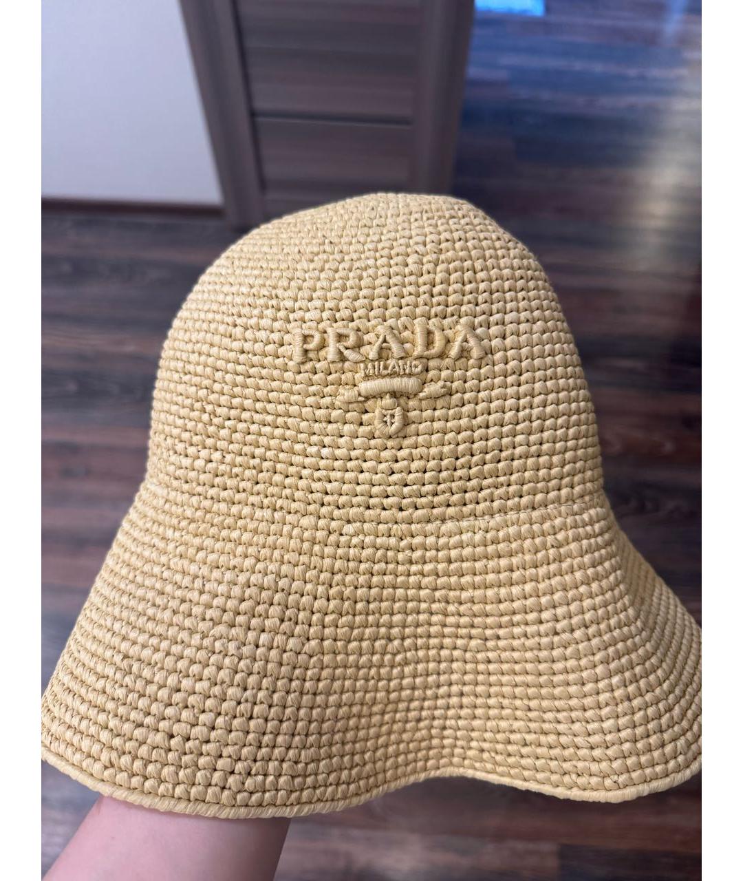 PRADA Бежевая панама, фото 5