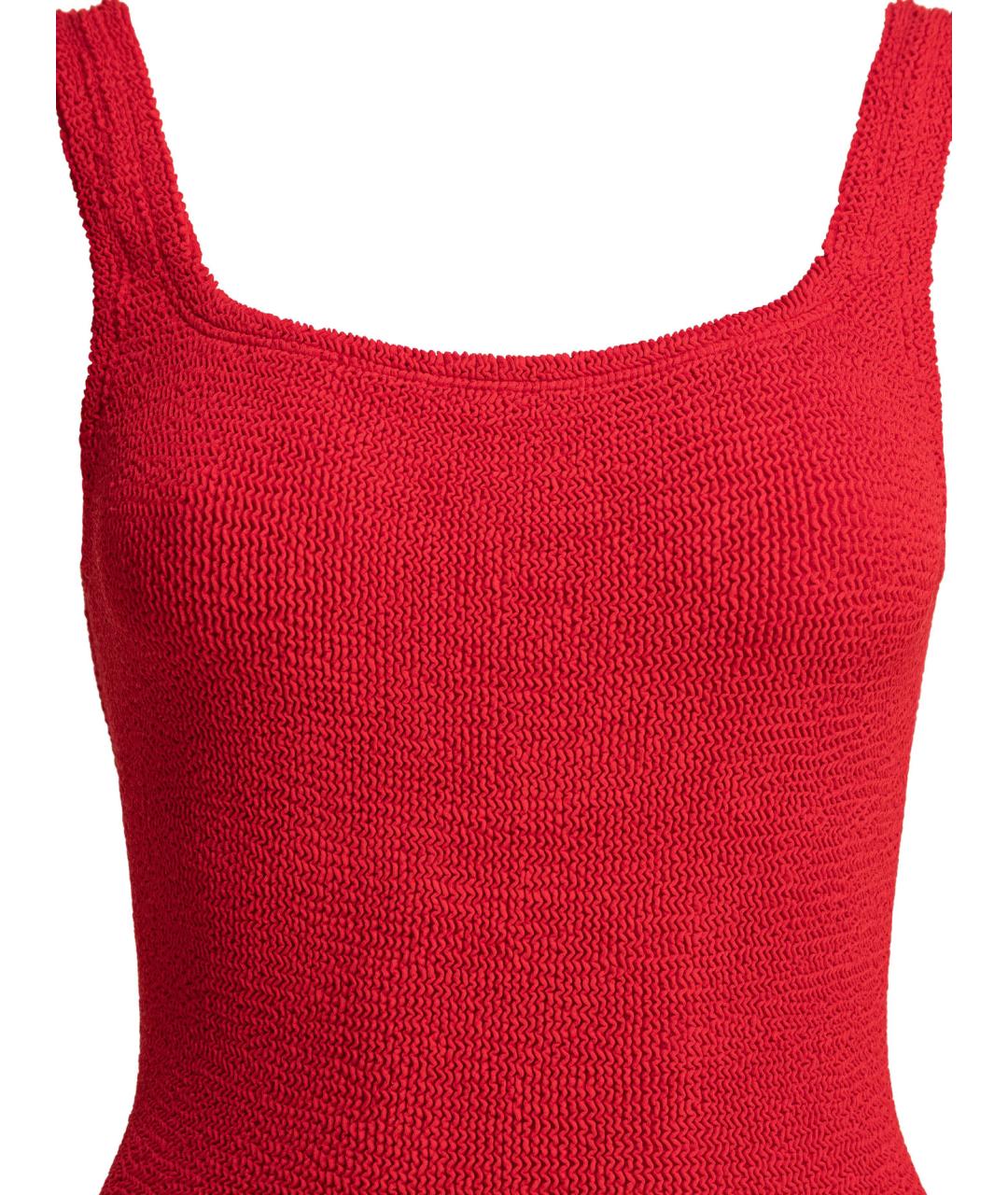 HUNZA G Красный полиамидовый купальник, фото 3