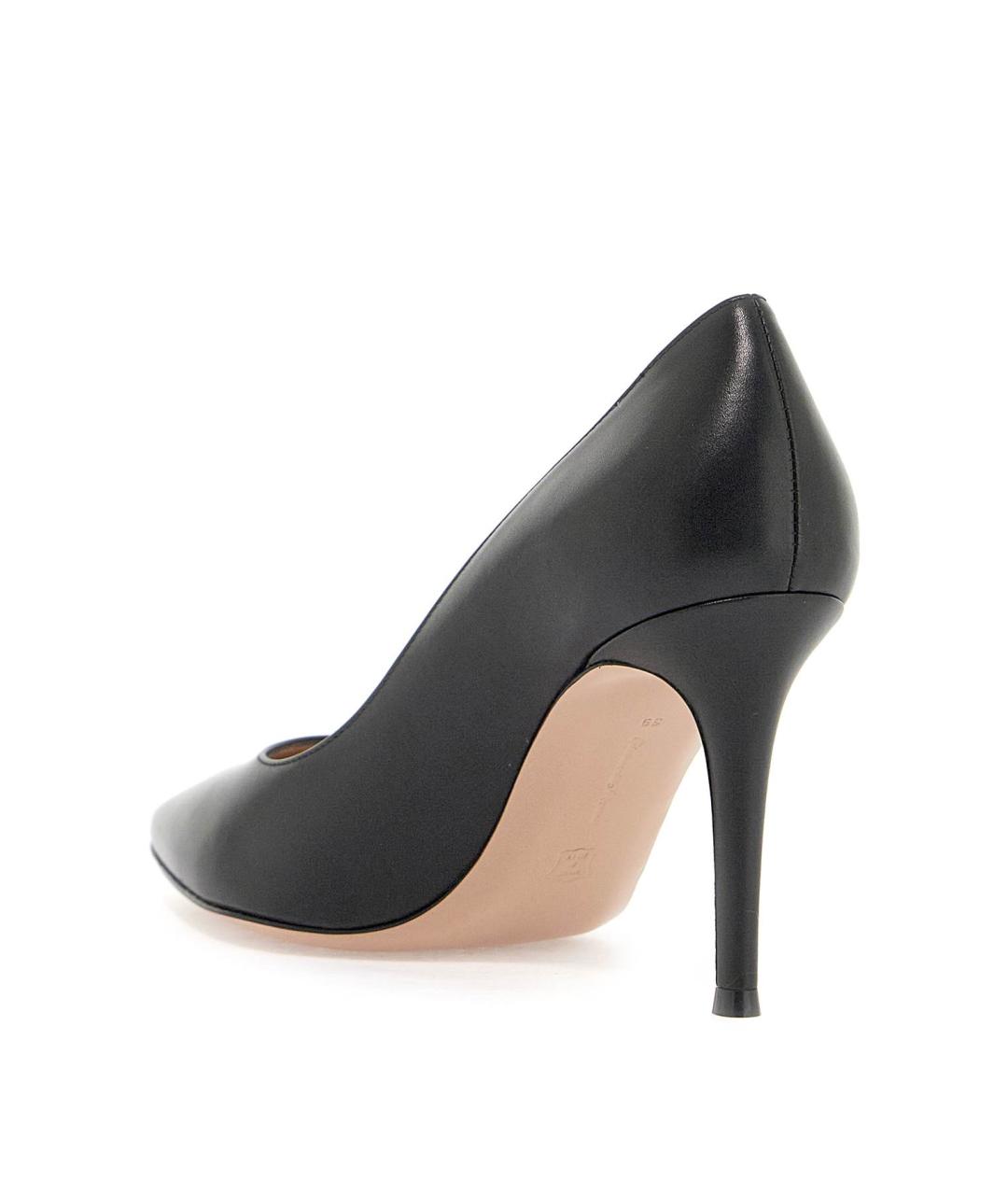 GIANVITO ROSSI Черные кожаные туфли, фото 3