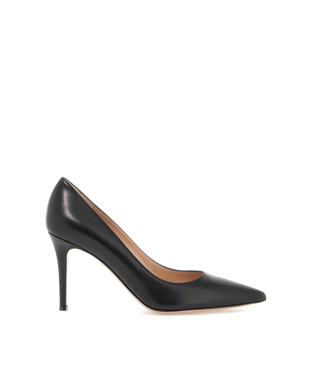 GIANVITO ROSSI Черные кожаные туфли, фото 1