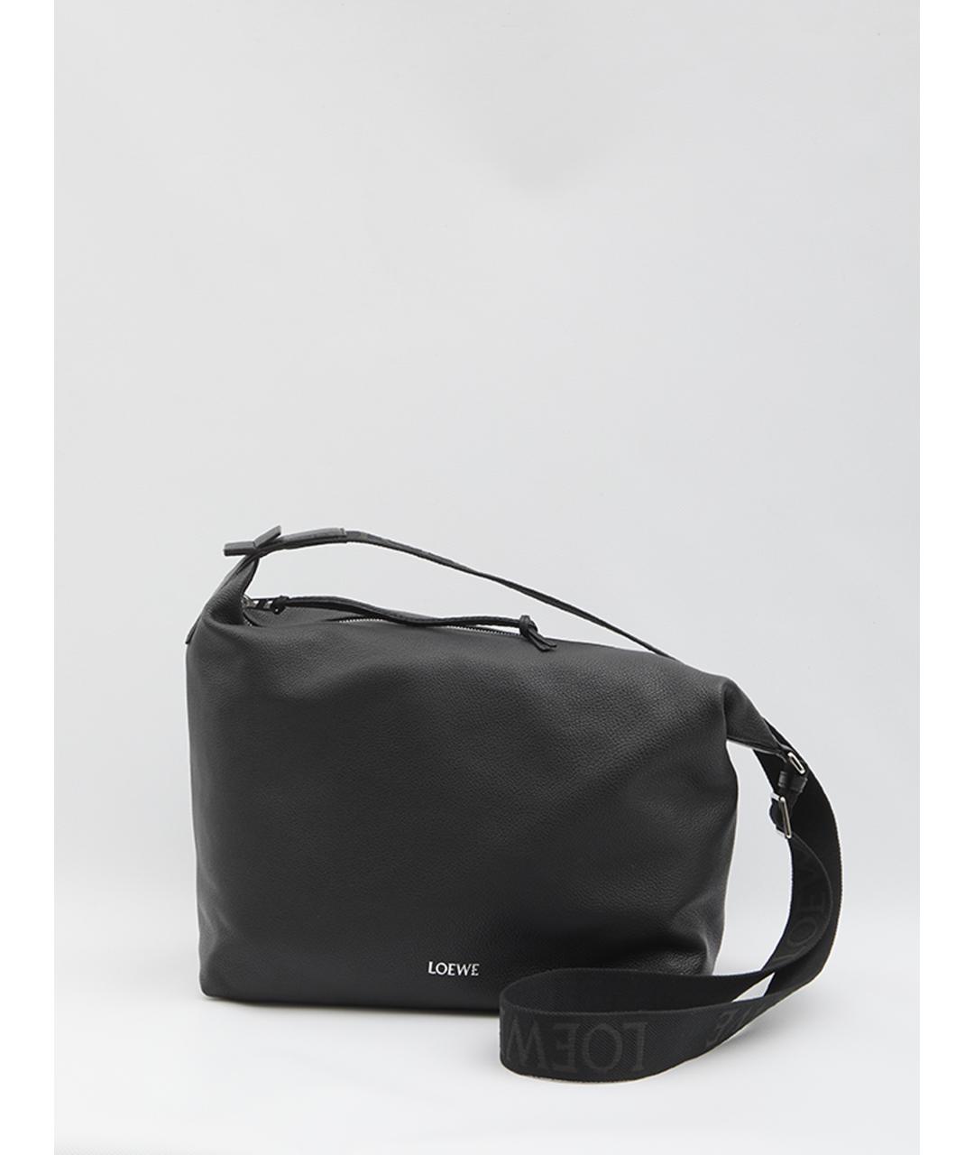 LOEWE Черная кожаная сумка на плечо, фото 2