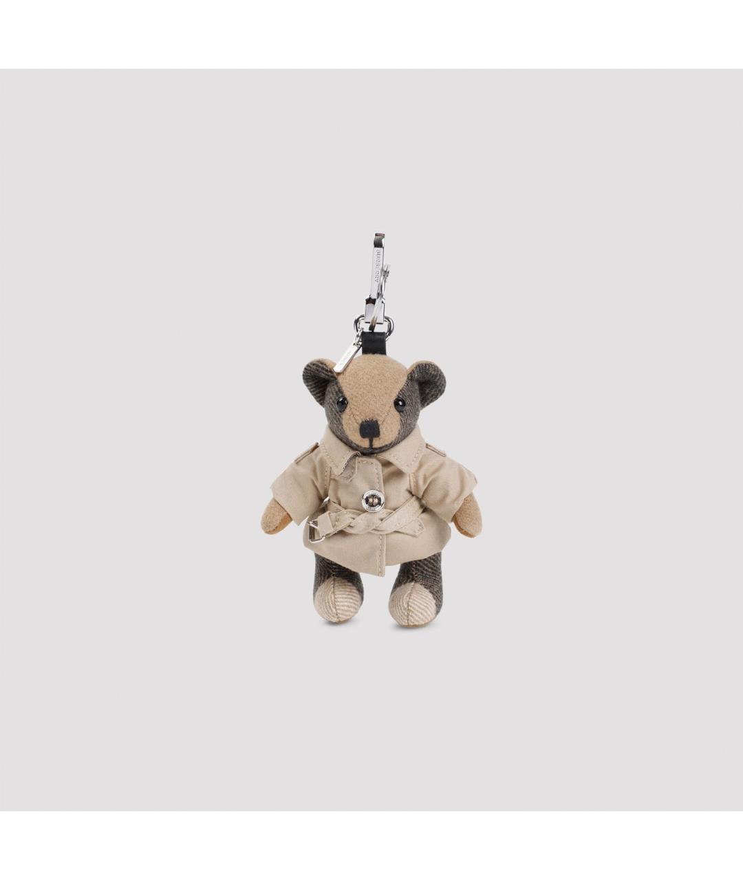 BURBERRY Бежевый брелок, фото 3