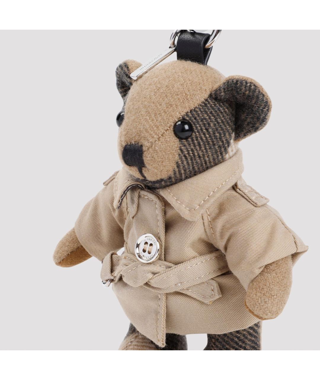 BURBERRY Бежевый брелок, фото 4