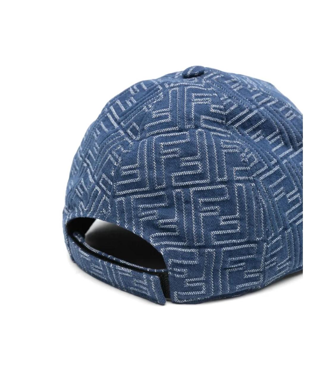 FENDI Синяя хлопковая кепка/бейсболка, фото 2