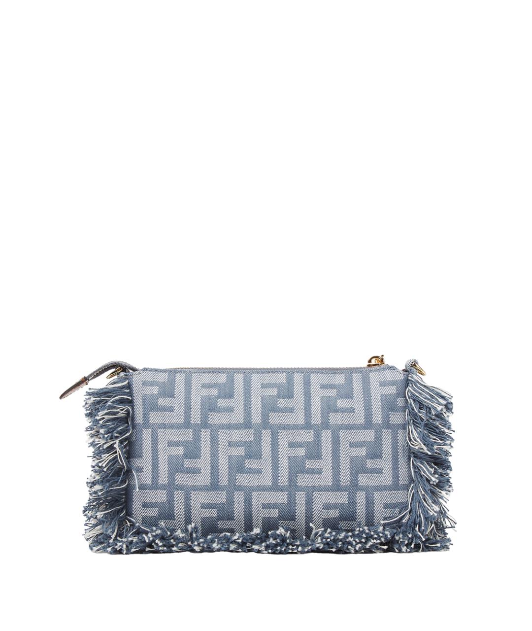 FENDI Голубая сумка через плечо, фото 3