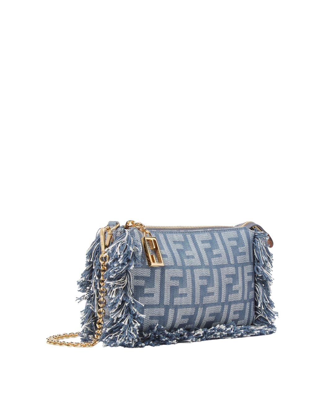 FENDI Голубая сумка через плечо, фото 2