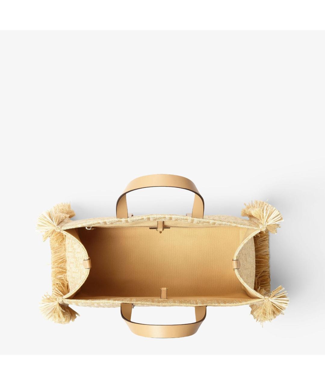 FENDI Бежевая сумка тоут, фото 4