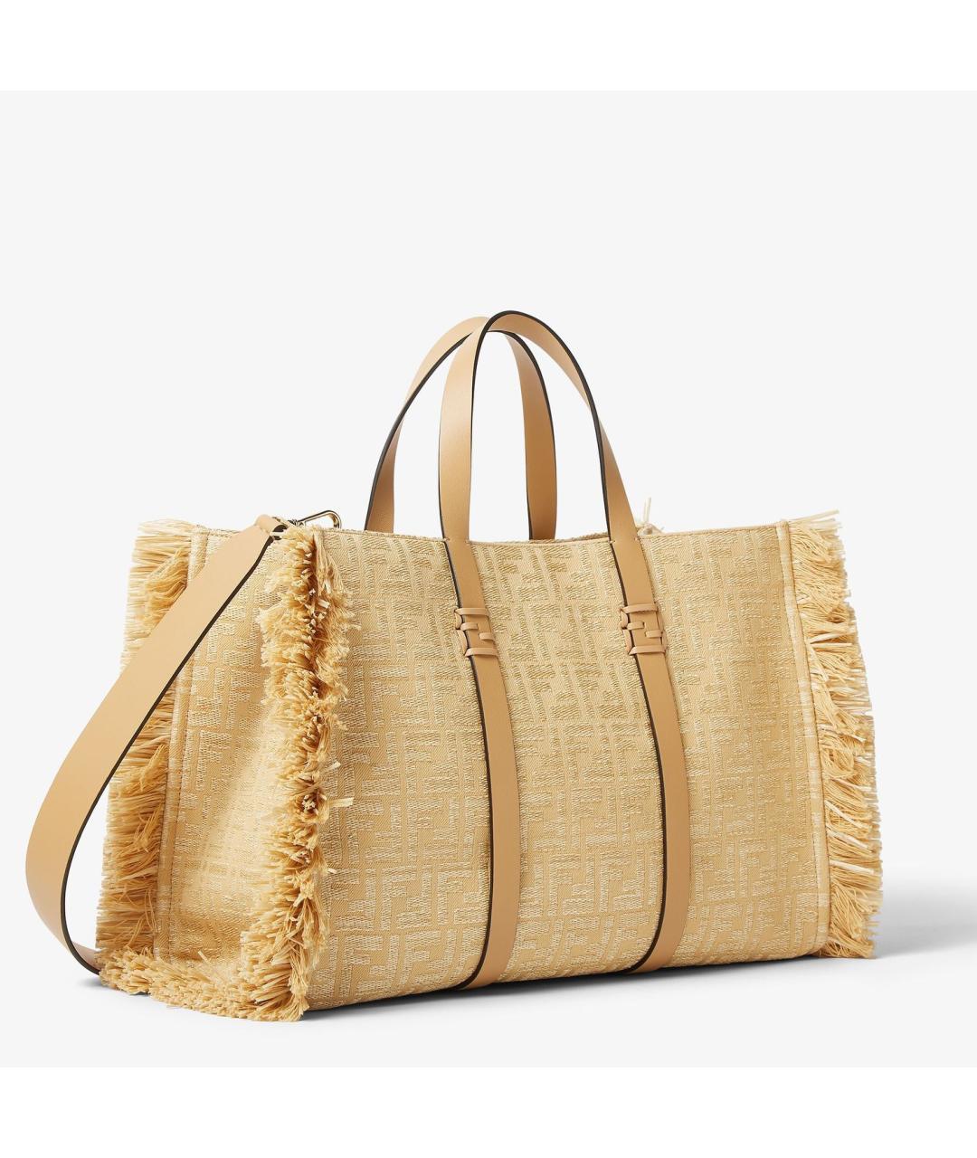 FENDI Бежевая сумка тоут, фото 2