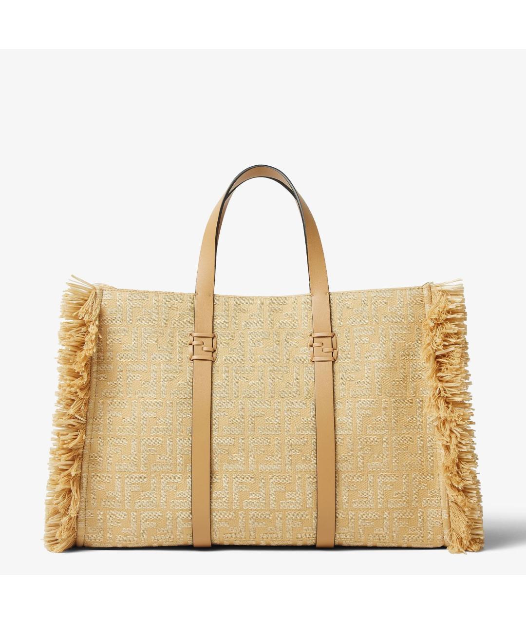 FENDI Бежевая сумка тоут, фото 6