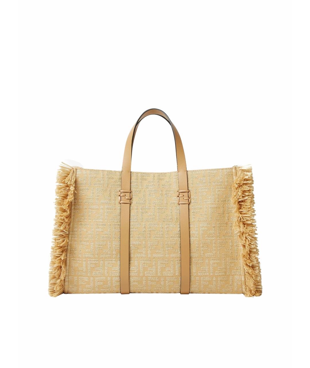 FENDI Бежевая сумка тоут, фото 1