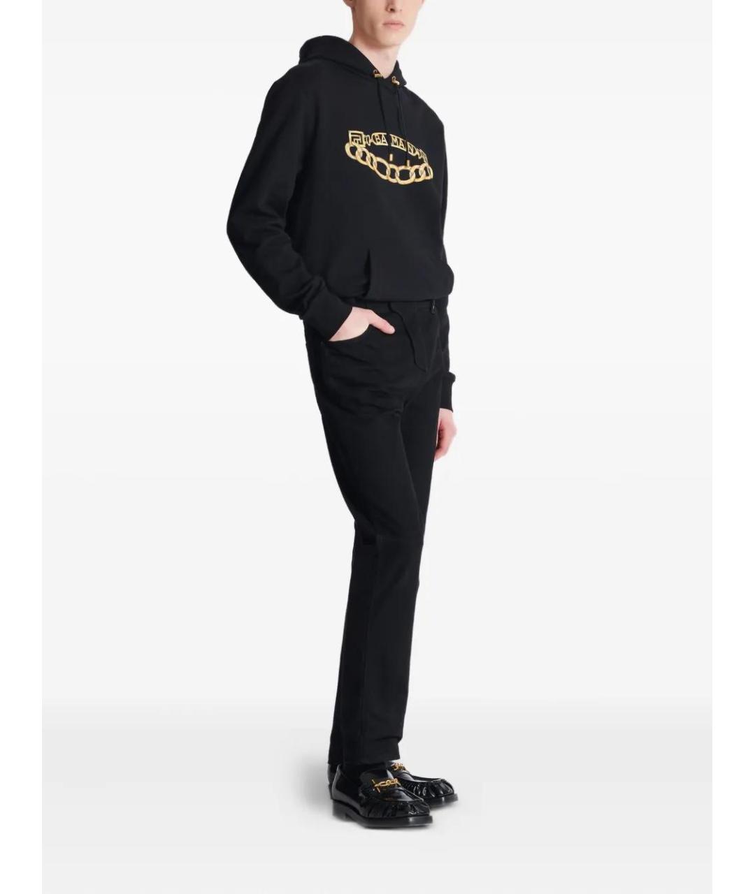 BALMAIN Черные хлопковые джинсы скинни, фото 5