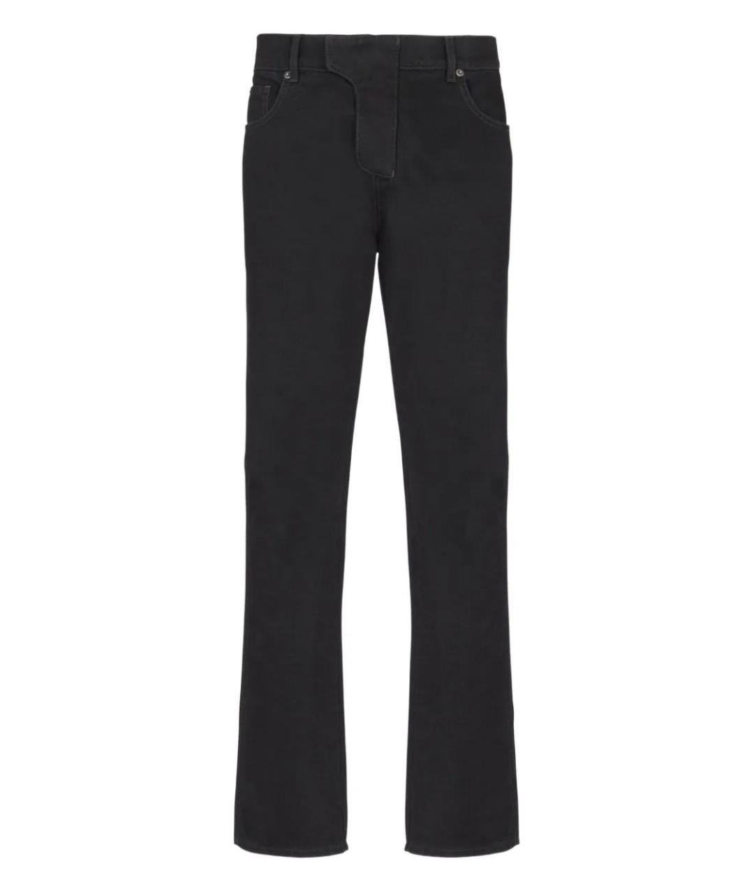 BALMAIN Черные хлопковые джинсы скинни, фото 1