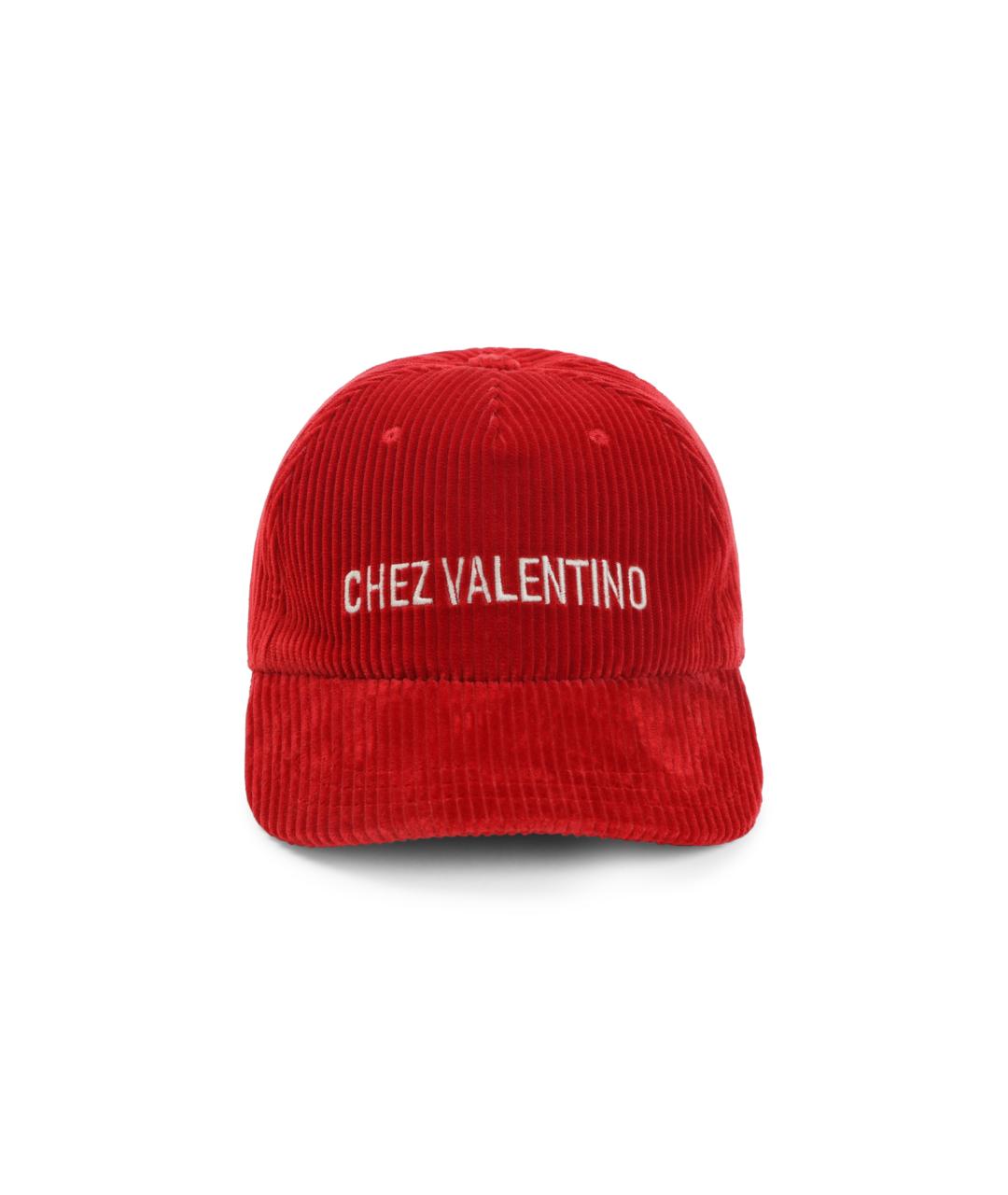 VALENTINO Красная хлопковая кепка/бейсболка, фото 1