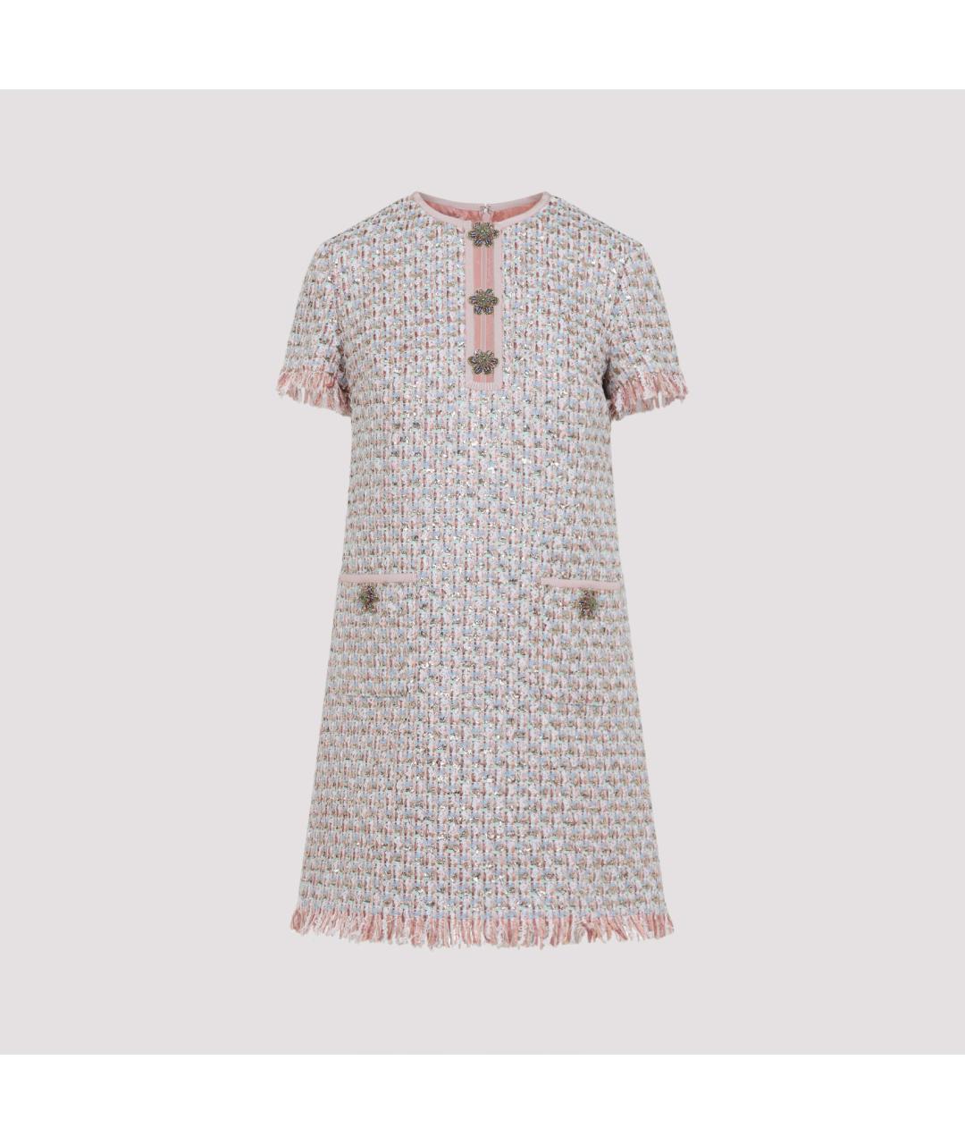 VALENTINO Мульти полиэстеровое повседневное платье, фото 2