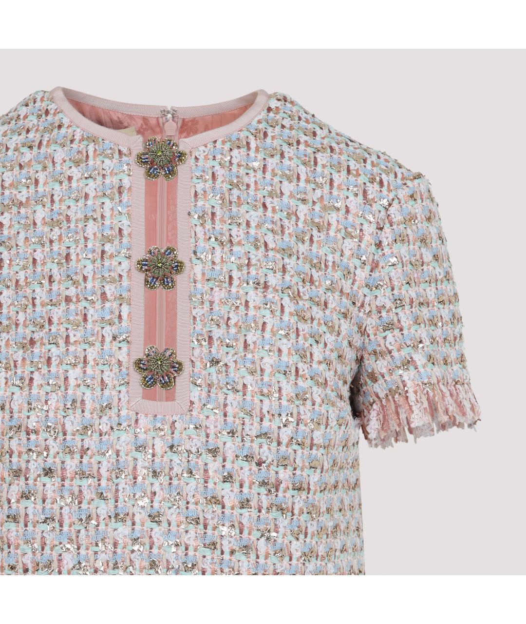 VALENTINO Мульти полиэстеровое повседневное платье, фото 4