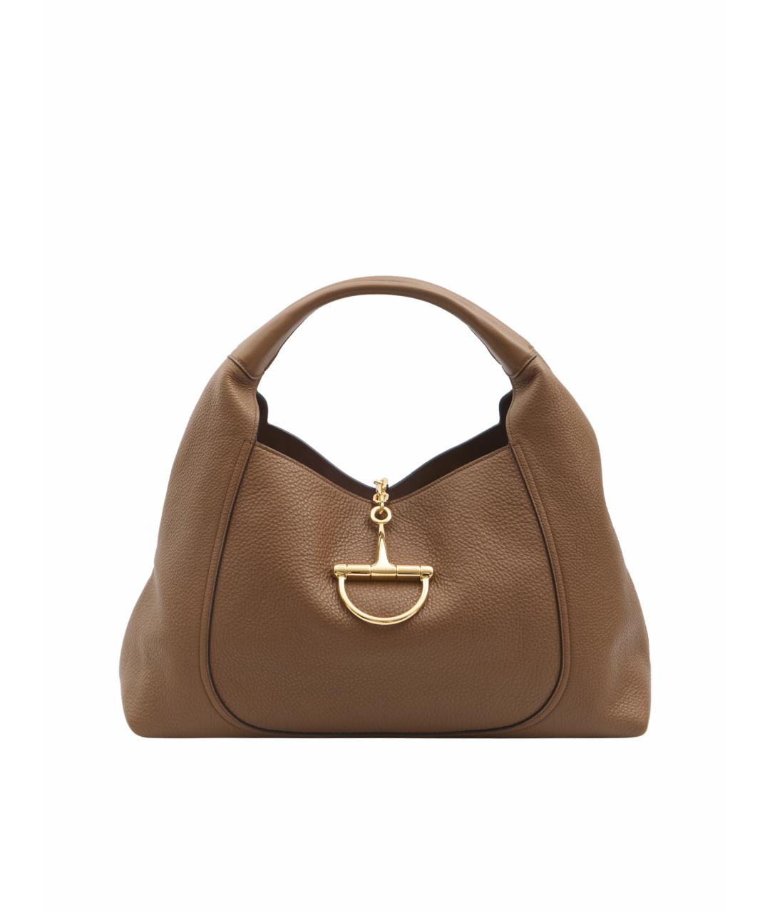 GUCCI Коричневая кожаная сумка тоут, фото 1