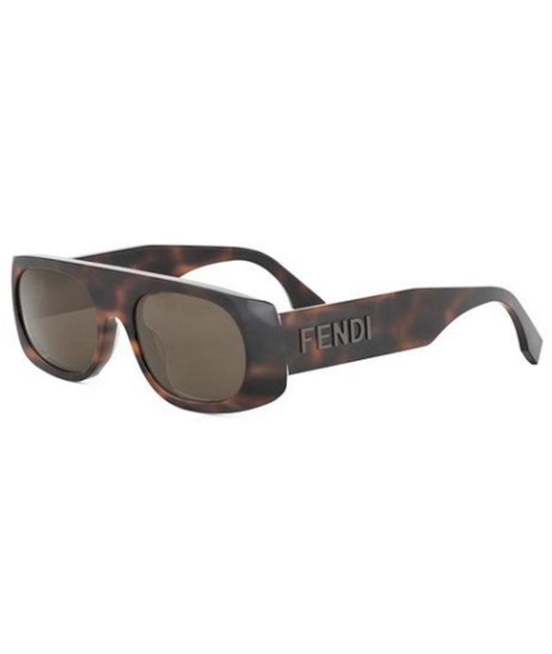 FENDI Мульти пластиковые солнцезащитные очки, фото 1