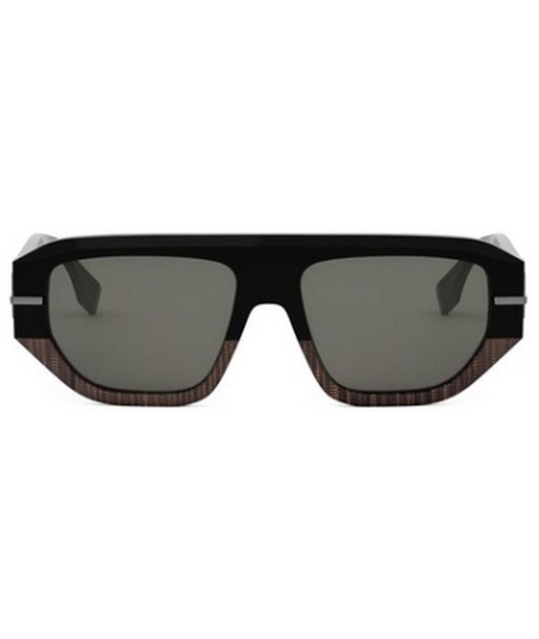 FENDI Черные солнцезащитные очки, фото 2