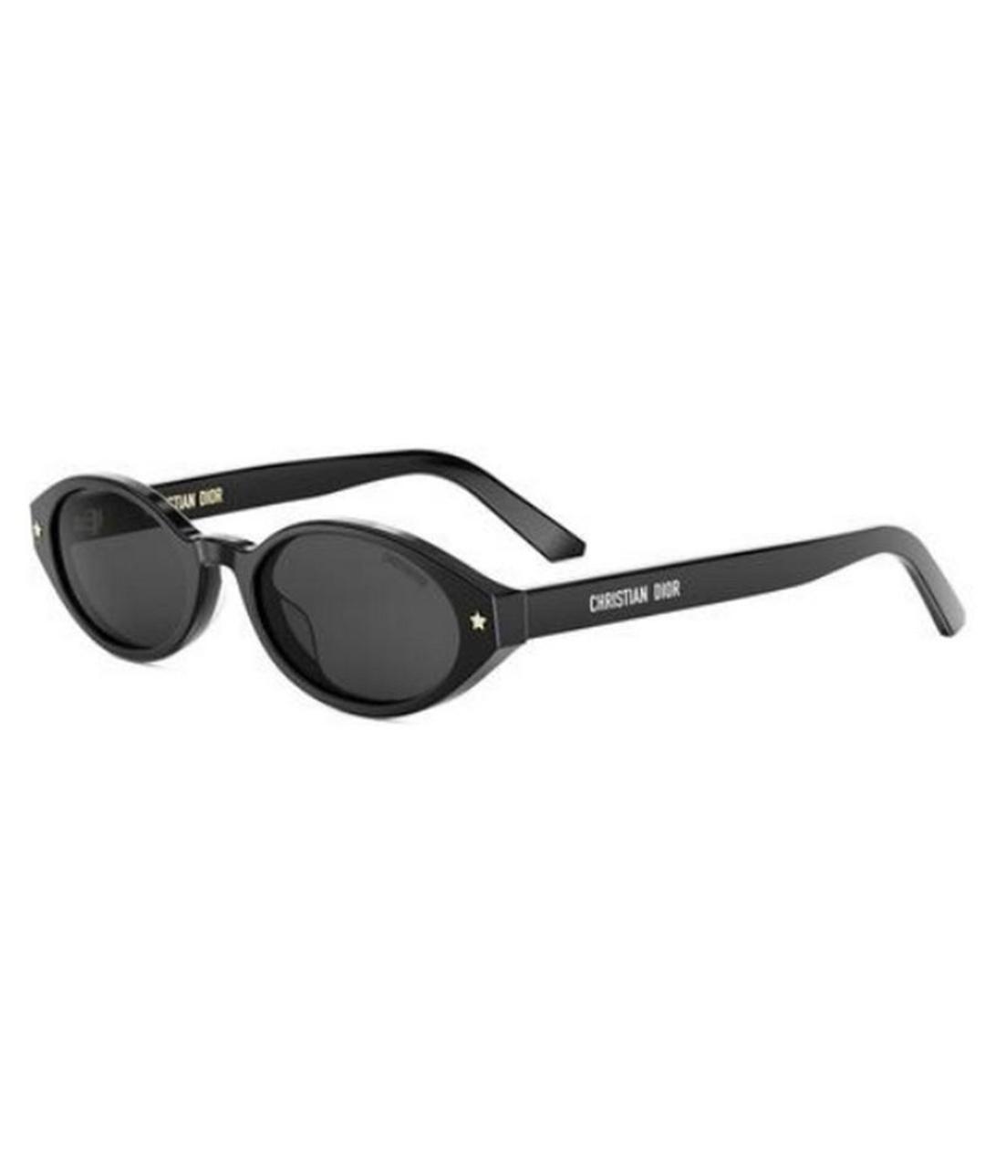CHRISTIAN DIOR Черные пластиковые солнцезащитные очки, фото 1