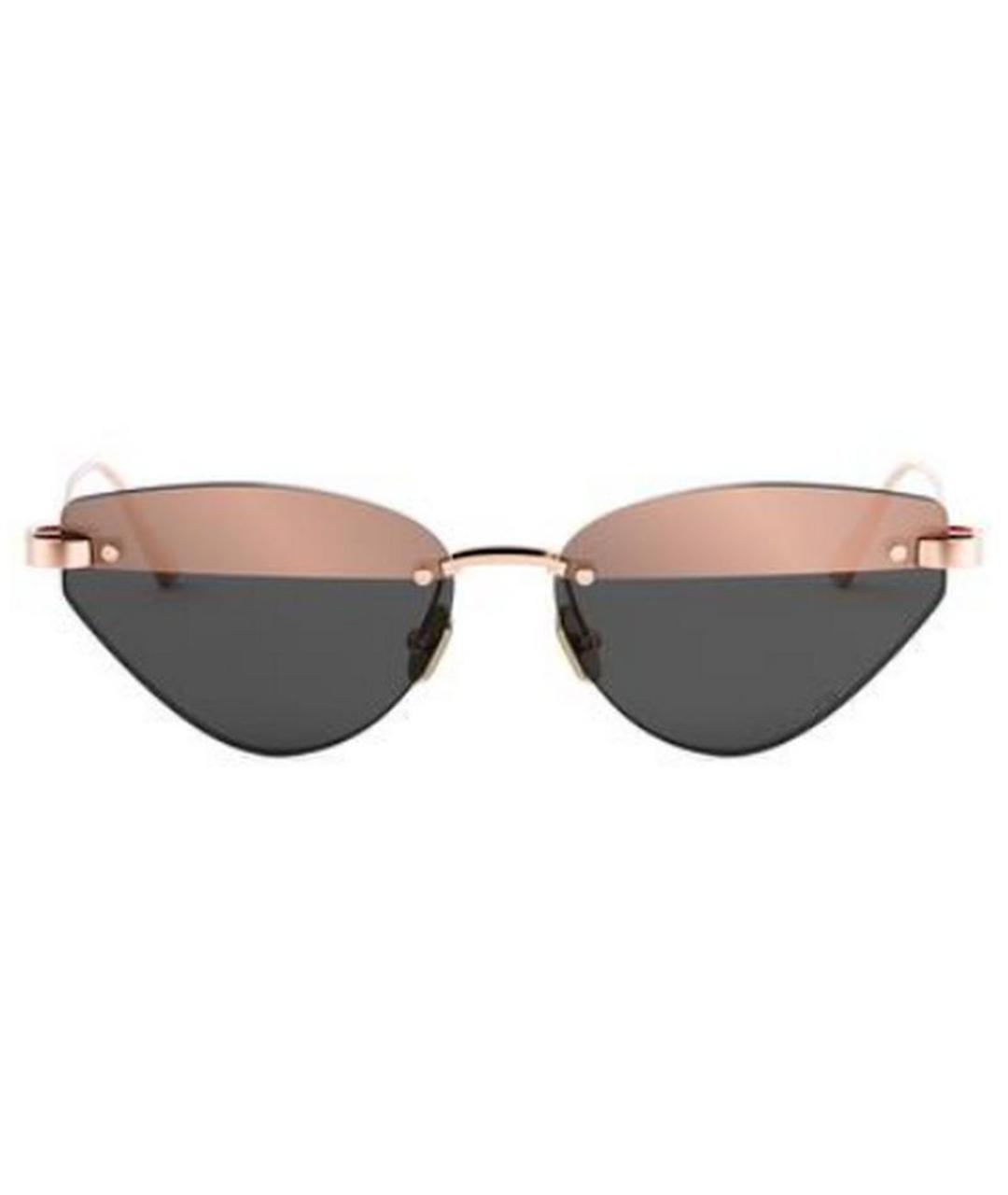 CHRISTIAN DIOR Розовые металлические солнцезащитные очки, фото 2