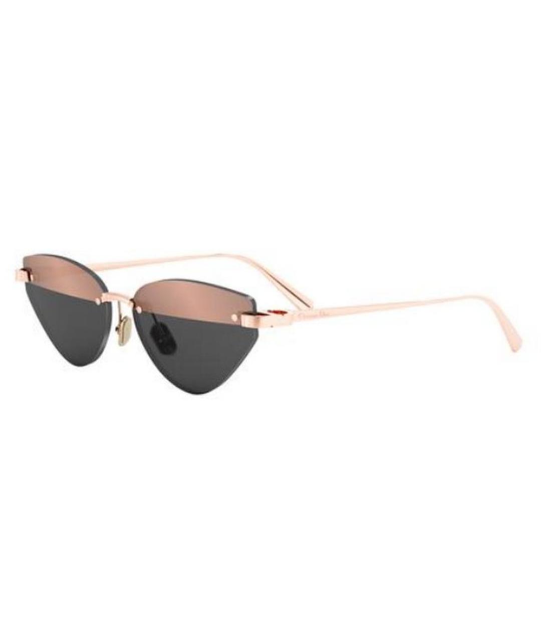 CHRISTIAN DIOR Розовые металлические солнцезащитные очки, фото 1